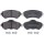 Brake pad set without wear sensor 18.5 mm A.B.S. for CITROËN C4 and others