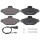 Brake pad set incl. wear warning contact 17 mm A.B.S. for FIAT PUNTO and others