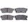 Brake pad set with wear warning 14.6 mm A.B.S. for CITROËN C-ZERO and others
