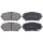 Brake pad set with acoustic wear warning 16.5 mm A.B.S. for KIA PICANTO