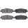 Brake pad set with wear warning 15.6 mm A.B.S. for LEXUS ES and others