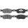 Brake pad set with wear warning 17 mm A.B.S. for FIAT PANDA and others