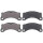 Brake pad set for wear warning indicator 17.1 mm A.B.S. for PORSCHE CAYENNE