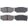 Brake pad set with acoustic wear warning 15 mm A.B.S. for SUZUKI SWIFT