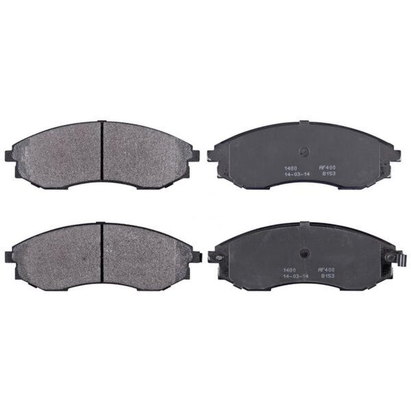 Brake pad set with acoustic wear warning 16.5 mm A.B.S. for SSANGYONG