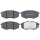 Brake pad set with wear warning 17.7 mm A.B.S. for HYUNDAI ix20 and others
