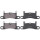 Brake pad set for wear warning indicator 15.9 mm A.B.S. for PORSCHE CAYENNE