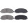 Brake pad set with wear warning 18.5 mm A.B.S. for FIAT FREEMONT and others