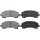 Brake pad set with wear warning 16 mm A.B.S. for e.g. ISUZU D-MAX