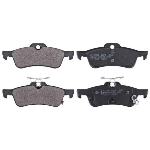 Bremsbelagsatz mit Verschleißwarnung 14,8 mm A.B.S. für u.a. HONDA CIVIC