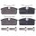 Brake pad set not for wear warning indicator 9.8 mm A.B.S. for RENAULT TWIZY