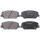 Brake pad set with wear warning 17.6 mm A.B.S. for KIA CEED and others