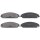 Brake pad set with wear warning 17.2 mm A.B.S. for e.g. LANCIA THEMA