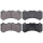 Brake pad set with integrated wear warning contact 18.8 mm A.B.S. for NISSAN
