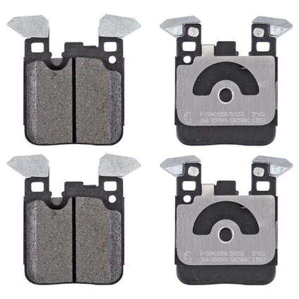Brake pad set for wear warning indicator 17.2 mm A.B.S. for BMW 1 Series