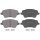 Brake pad set with wear warning 16.7 mm A.B.S. for FORD FIESTA and others