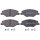 Brake pad set without wear sensor 17.8 mm A.B.S. for SKODA FABIA and others
