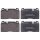 Brake pad set for wear warning indicator 16.5 mm A.B.S. for AUDI A6 and others