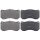 Brake pad set for wear warning indicator 17.5 mm A.B.S. for AUDI A7 and others