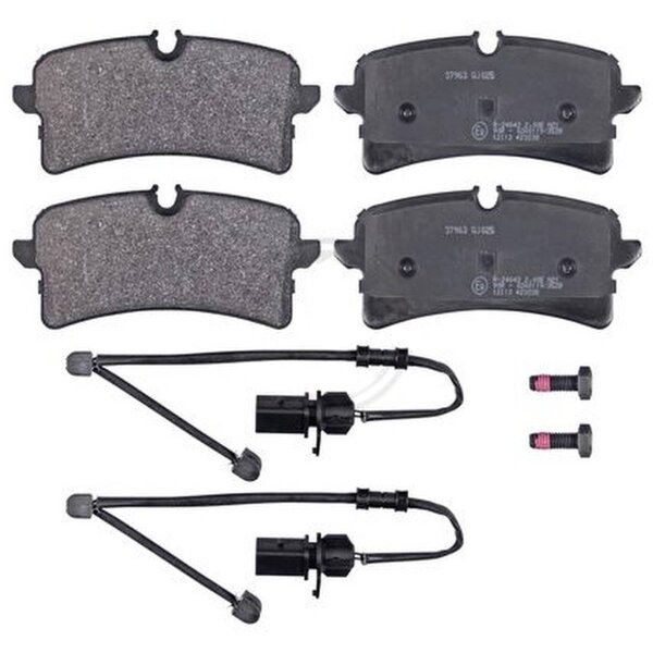 Brake pad set incl. wear warning contact 17.6 mm A.B.S. for AUDI A6 and others