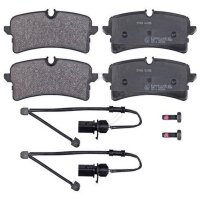 Brake pad set incl. wear warning contact 17.6 mm A.B.S....