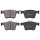 Brake pad set without wear sensor 16.3 mm A.B.S. for AUDI A3 and others