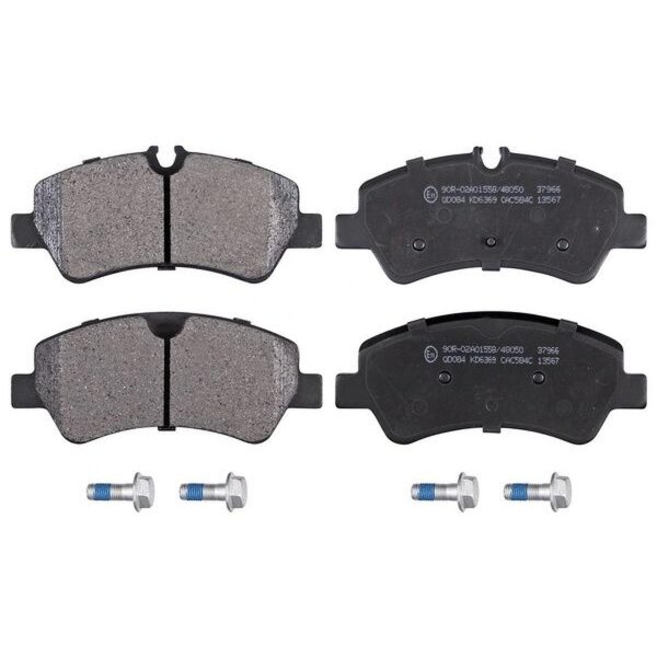 Brake pad set for wear warning indicator 17.6 mm A.B.S. for FORD TRANSIT