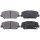 Brake pad set with wear warning 16.9 mm A.B.S. for HYUNDAI GENESIS and others