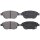 Brake pad set with acoustic wear warning 19.2 mm A.B.S. for FIAT 500L