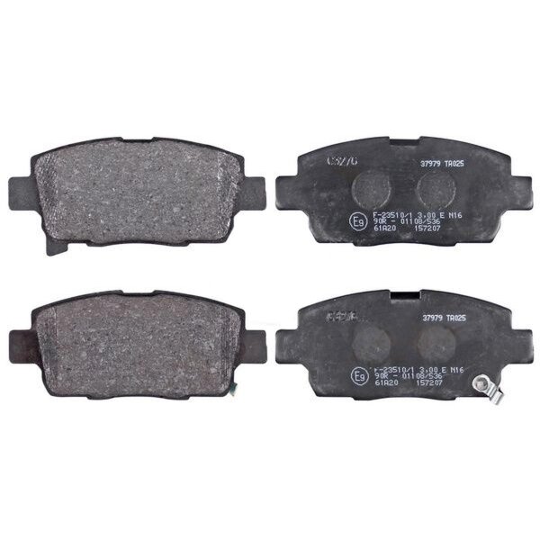 Brake pad set with wear warning 16.5 mm A.B.S. for TOYOTA YARIS and others