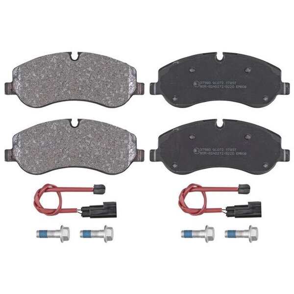 Brake pad set incl. wear warning contact 17 mm A.B.S. for FORD TRANSIT