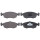 Brake pad set without integrated wear sensor 17.8 mm A.B.S. for FIAT STRADA