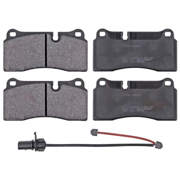 Brake pad set incl. wear warning contact 17.5 mm A.B.S. for AUDI R8 and others