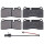 Brake pad set incl. wear warning contact 17.5 mm A.B.S. for AUDI R8 and others