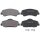Brake pad set without wear sensor 18.5 mm A.B.S. for PEUGEOT 308 and others