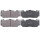Brake pad set for wear warning indicator 20.5 mm A.B.S. for BMW 4 Series