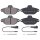 Brake pad set incl. wear warning contact 16.8 mm A.B.S. for FORD KA
