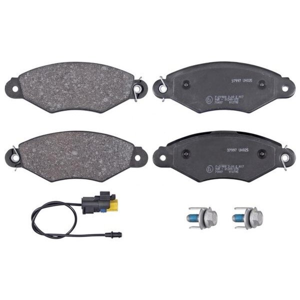 Brake pad set incl. wear warning contact 18 mm A.B.S. for RENAULT KANGOO