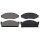 Brake pad set without integrated wear sensor 14 mm A.B.S. for JEEP CJ5