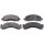 Brake pad set without wear sensor 15.6 mm A.B.S. for CHEVROLET and others