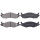 Brake pad set without wear sensor 15.5 mm A.B.S. for JEEP CHEROKEE and others