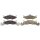 Brake pad set without integrated wear sensor 17.6 mm A.B.S. for DODGE and others