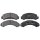 Brake pad set without integrated wear sensor 15 mm A.B.S. for FORD and others