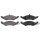 Brake pad set without wear sensor 17.2 mm A.B.S. for FORD and others