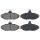 Brake pad set without integrated wear sensor 16 mm A.B.S. for FORD and others