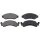 Brake pad set without integrated wear sensor 14.3 mm A.B.S. for FORD