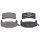 Brake pad set with wear warning 13.8 mm A.B.S. for BUICK REGAL and others