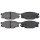 Brake pad set with wear warning 12.7 mm A.B.S. for e.g. ISUZU GEMINI
