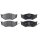 Brake pad set without wear sensor 18.6 mm A.B.S. for CHRYSLER and others