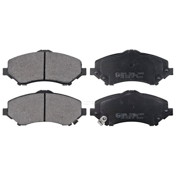 Brake pad set with wear warning 16.5 mm A.B.S. for DODGE JOURNEY and others